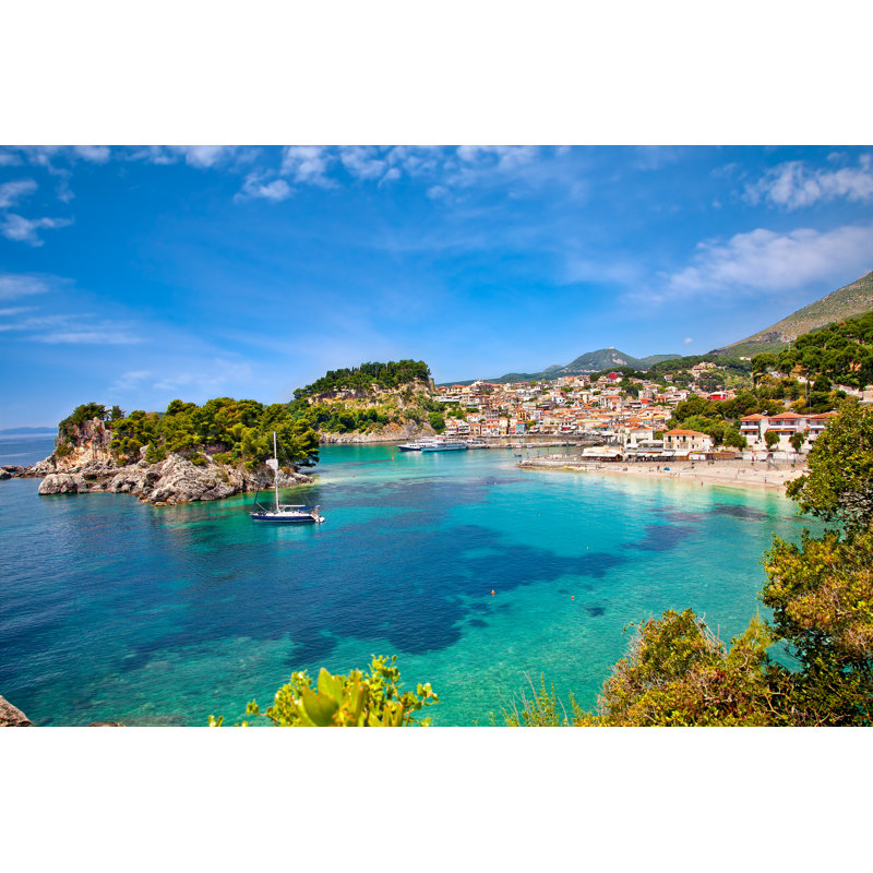 View Of Parga, Greece by Master2 - Wrapped Canvas Print, 30cm H x 46cm W