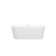 67" Acrylic Freestanding Bathtub, Modern & Contemporary Design Soaking Tub With Toe-Tap Drain In Chrome And Classic Slotted Overflow