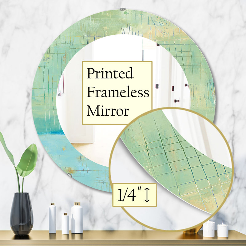 Dreaming Of The Shore I - Traditional Mirror, 31.5" H x 31.5" W