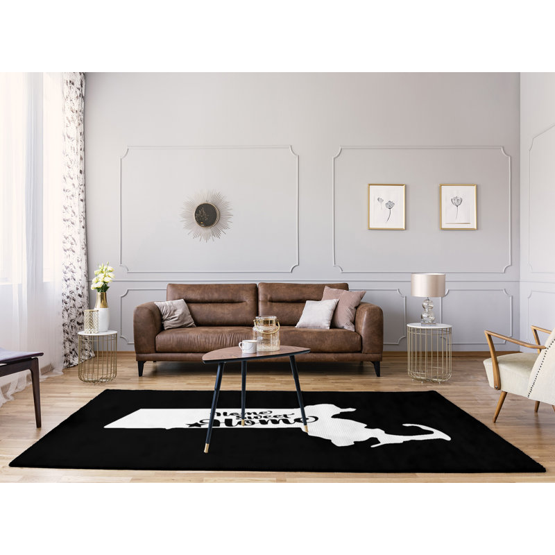 Tapis en poly-springfield ma doux pour la maison, Rectangle 5 pi x 7 pi