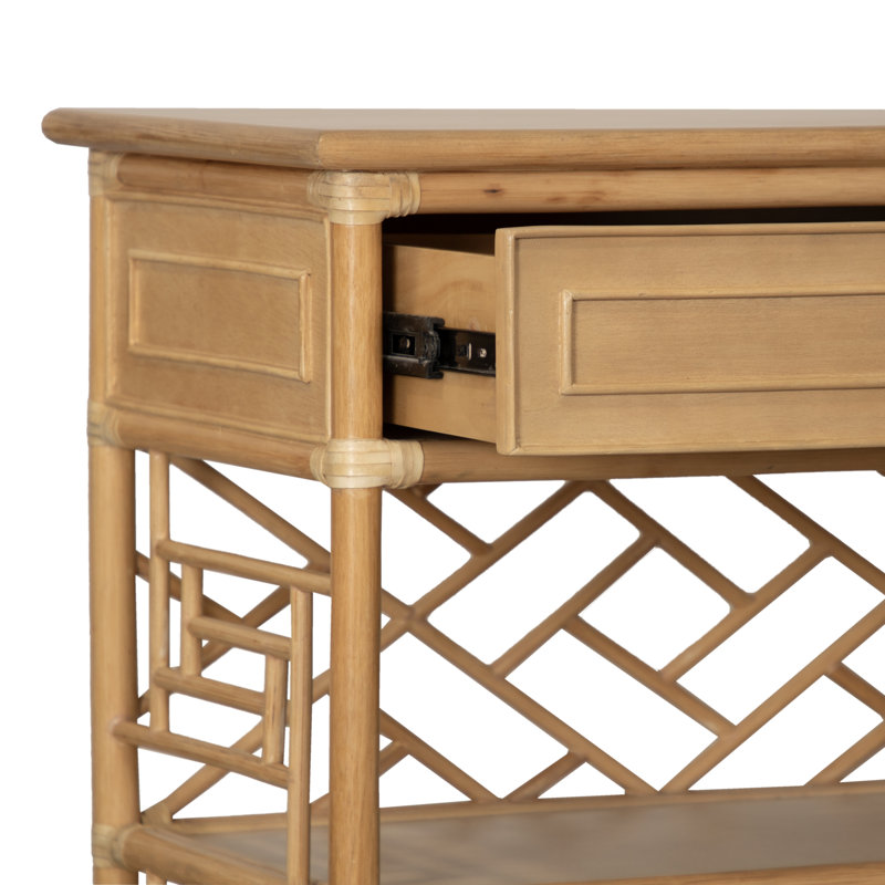 Chippendale End Table, Natural