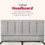 Structure de lit plateforme tapissier-123363347