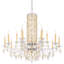 Siena 15 Light 41in x 35in Chandelier with Crystal Tusks in Antique Silver with Clear Radiance Crystals-1625453680-1625453681