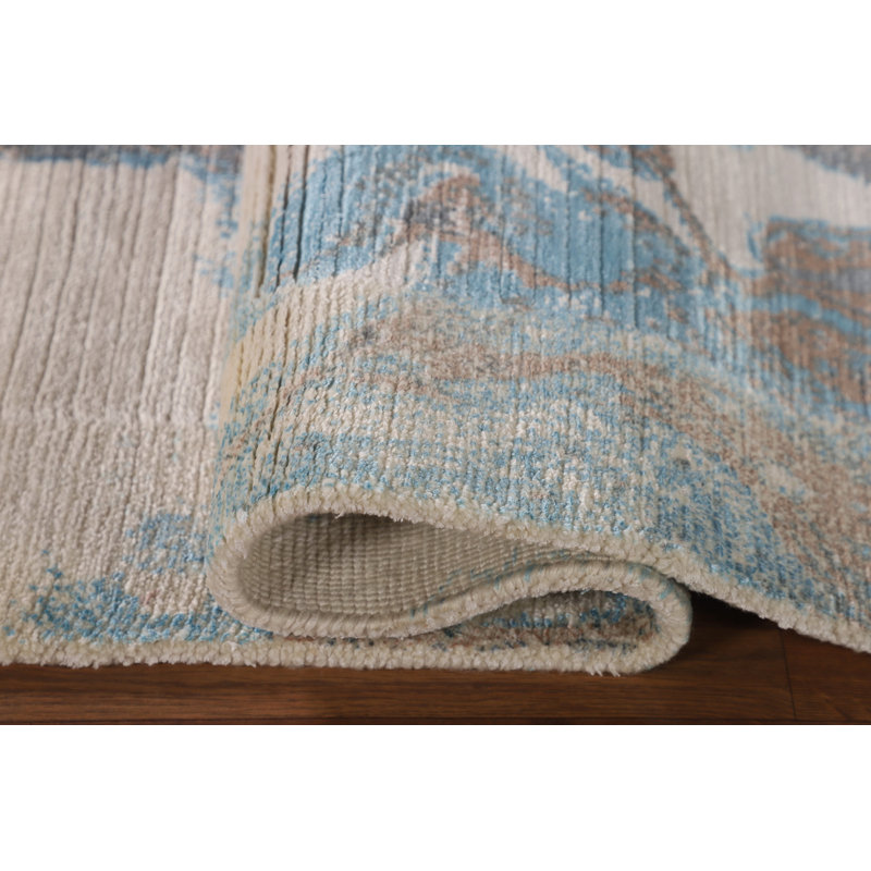 Handmade Wool Abstract Oriental Rug 3x5