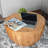 Vintage Style Bucket Shaped Coffee Table For Office, Dining Room-111531110-111376792