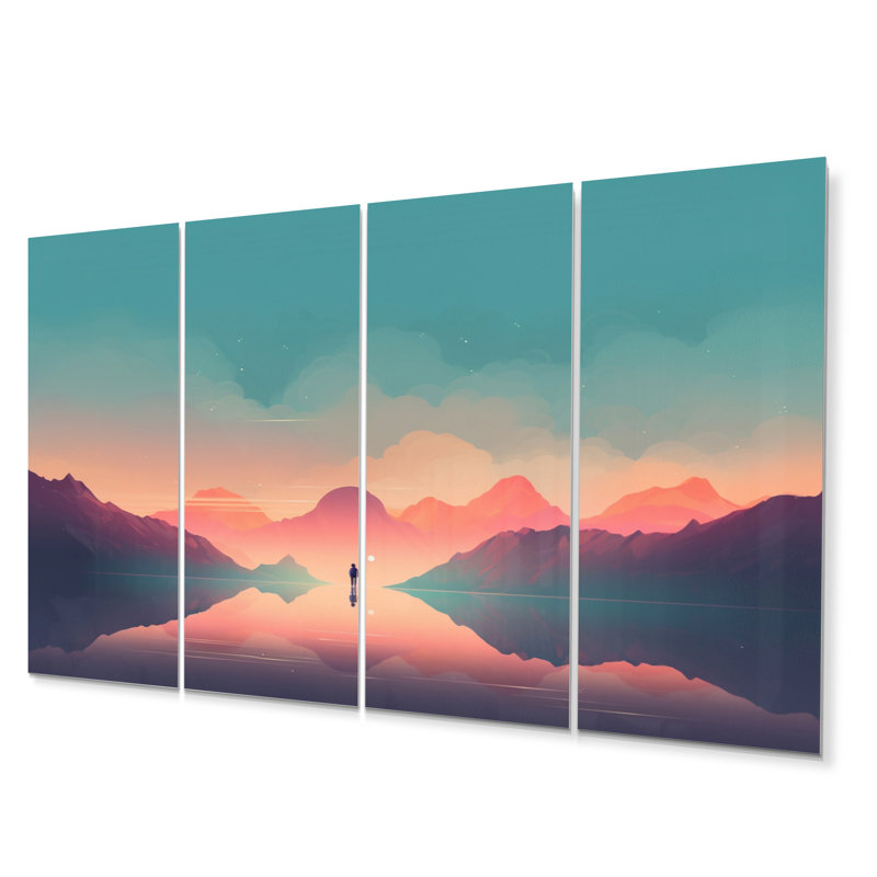 Ensemble de 4 décorations murales