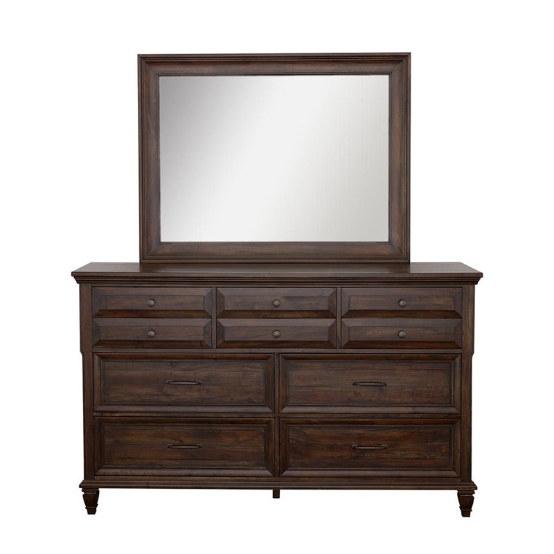 Miroir de commode Damarrea, Brun