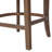 Liora 26.7" Seat Height Mid-Century Modern Fabric & Rubberwood Counter Stool with Armrests-1886262325