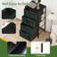 Commode à 4 tiroirs pour chambre à coucher sans couture Feuille sarcelle foncé Tons dorés Conception élégante petite grande commode à vêtements pour organisateurs de placard avec commode