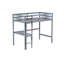 Loft Bed, Wood Loft Bed With Guardrail And Built-In Desk-1941002188