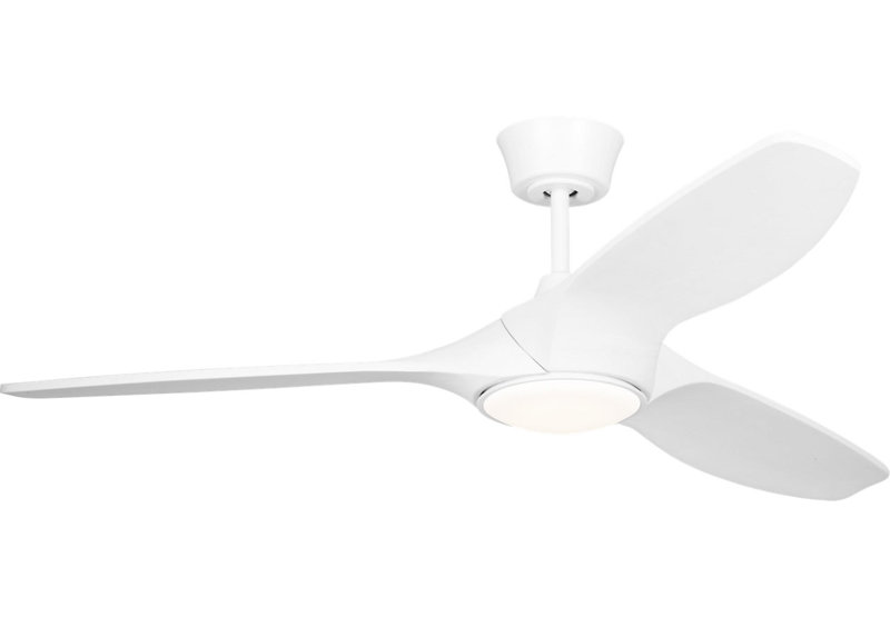 Selen Smart LED Ceiling Fan, 52" Wide, Matte White, Matte White
