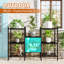 Plant Stand Indoor Outdoor, Metal Ladder Plant Shelf for Patio Living Room-1005807166
