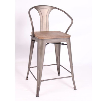 Adonis Patio Bar Stool by 17 Stories