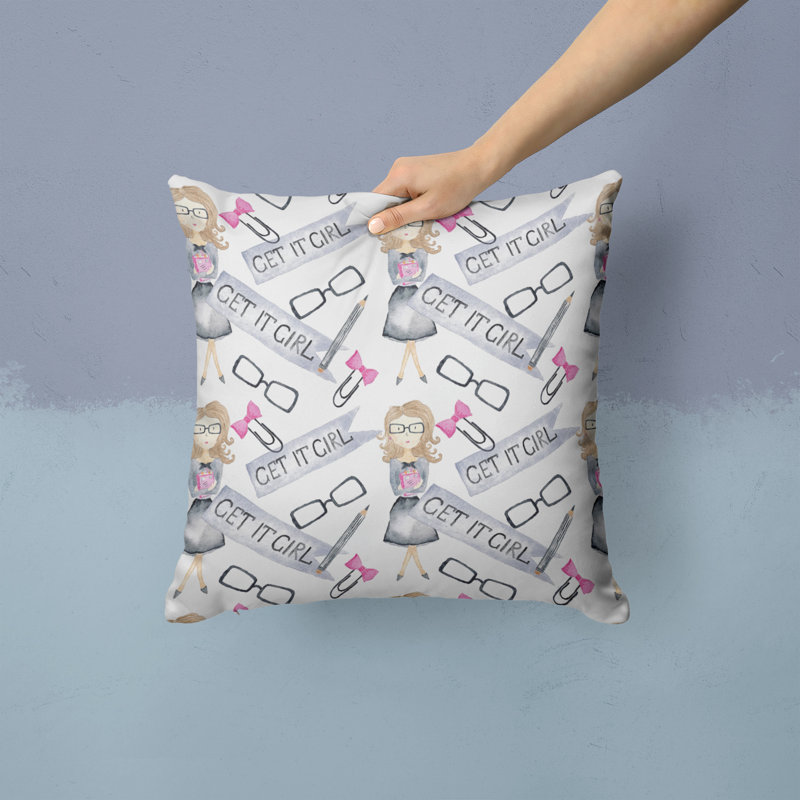 Coussin extérieur Girl Boss, 14 po x 14 po