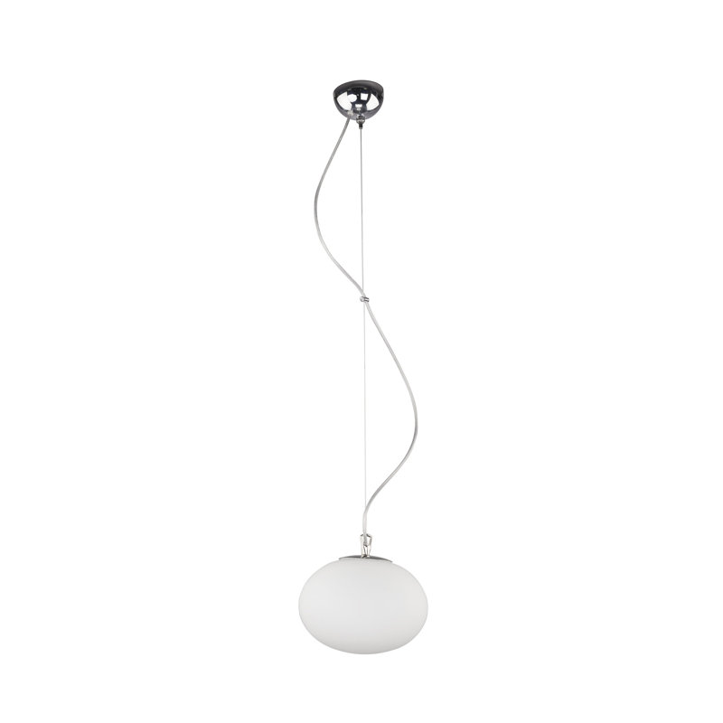 Ripley 1 - Light Chrome Single Pendant, 120cm H x 22cm W x 22.5cm D