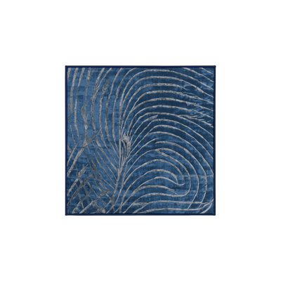 Machine Washable Blue Area Rug