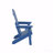 Outdoor Patio Lounge Chair, Dark Blue Color, Made Of Sturdy HIPS Material, Equipped With 304 Stainless Steel Accessories-1876198126