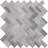 Marello Herringbone 12 in. x 13 in. Polished Marble Mosaic Floor and Wall Tile