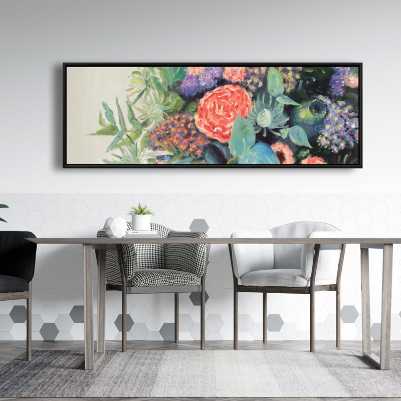 Fleurs mélodiques - Art floral sur toile pour la décoration intérieure