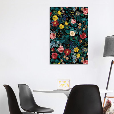 Night Garden XXV 1 Piece Wrapped Canvas Wall Art