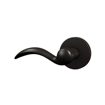 Faux levier Bravura 909-6 Columbus sur rosace contemporaine ronde en bronze huilé - R