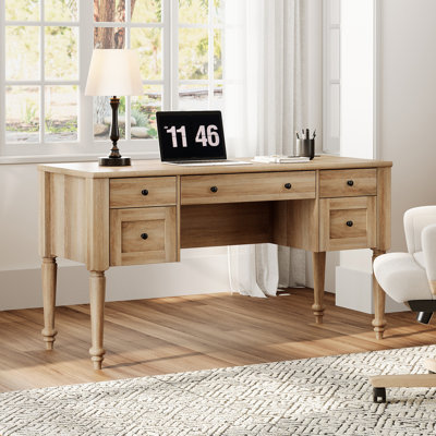 Scarlett Executive Desk with Built-In Electrical Outlet