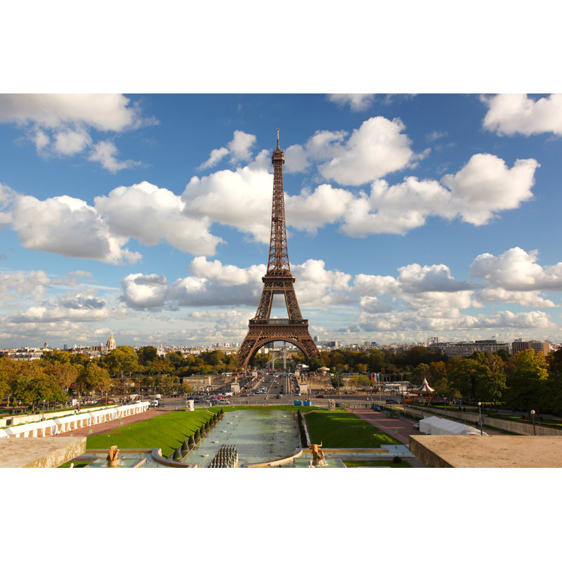 Tewkesbury Eiffel Tower In Paris by Extravagantni - Wrapped Canvas Print, 20cm H x 30cm W 3.8cm D