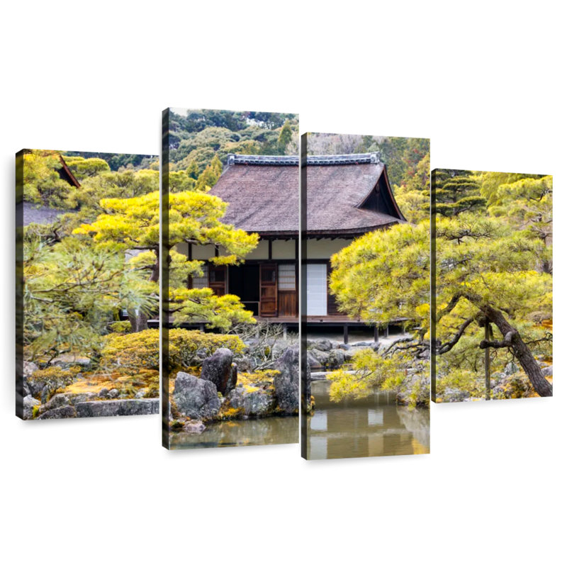 Maison japonaise traditionnelle Lilie, H 22 po x l 36 po