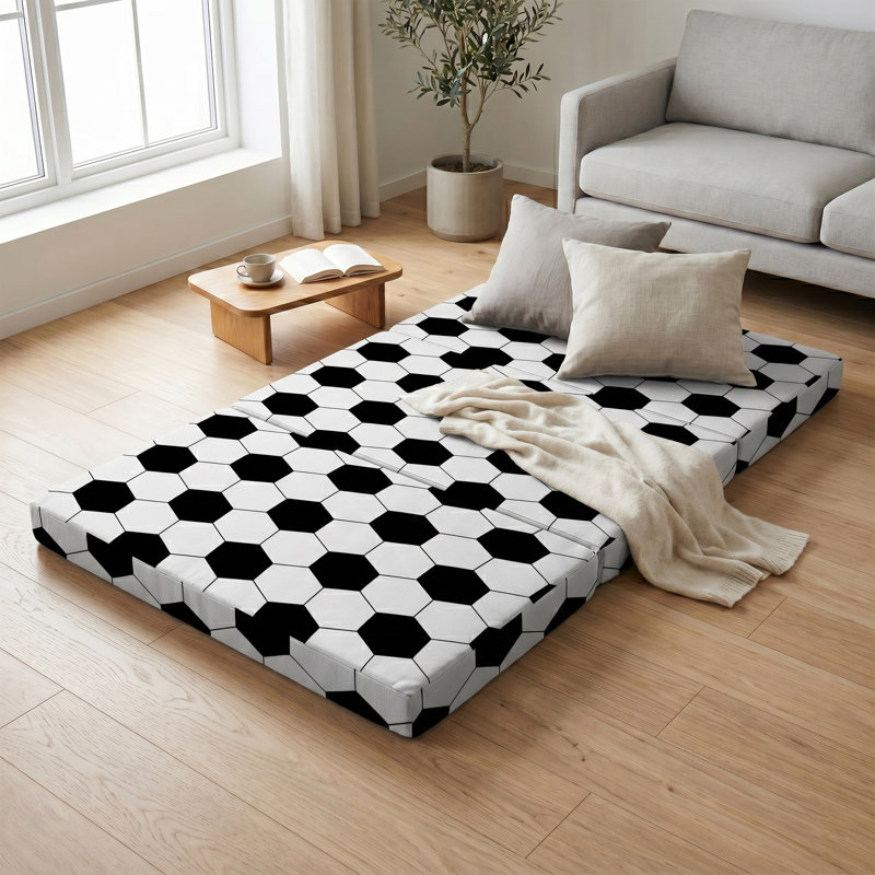 Dull UK Small Double - DE 120 X 190 Cm Symple Stuff Foam Mattress, Black/White