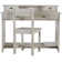 Beckford Solid Wood Student Computer Desk with Hutch and Chair Set