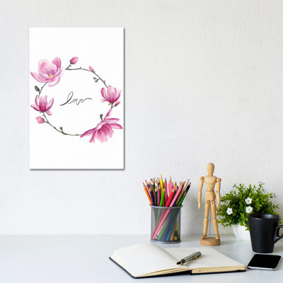 Love 1 Piece Wrapped Canvas Wall Art