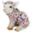 Statue de cochon fleur