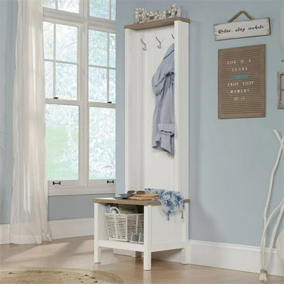 Arbre d'entrée Rower avec banc et rangement pour chaussures
