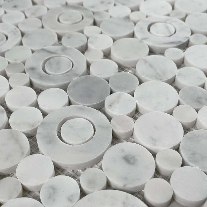 12" x 12" Marble Random Mosaic Wall & Floor Tile