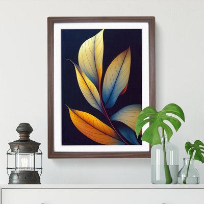 Glowing Leaves - Single Picture Frame Painting