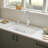 Urbena Pull-Down Dual-Spray Kitchen Faucet - Chrome/White-54930166