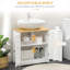 Armoire de salle de bain moderne sous le lavabo, meuble-lavabo mural pour lavabo mural