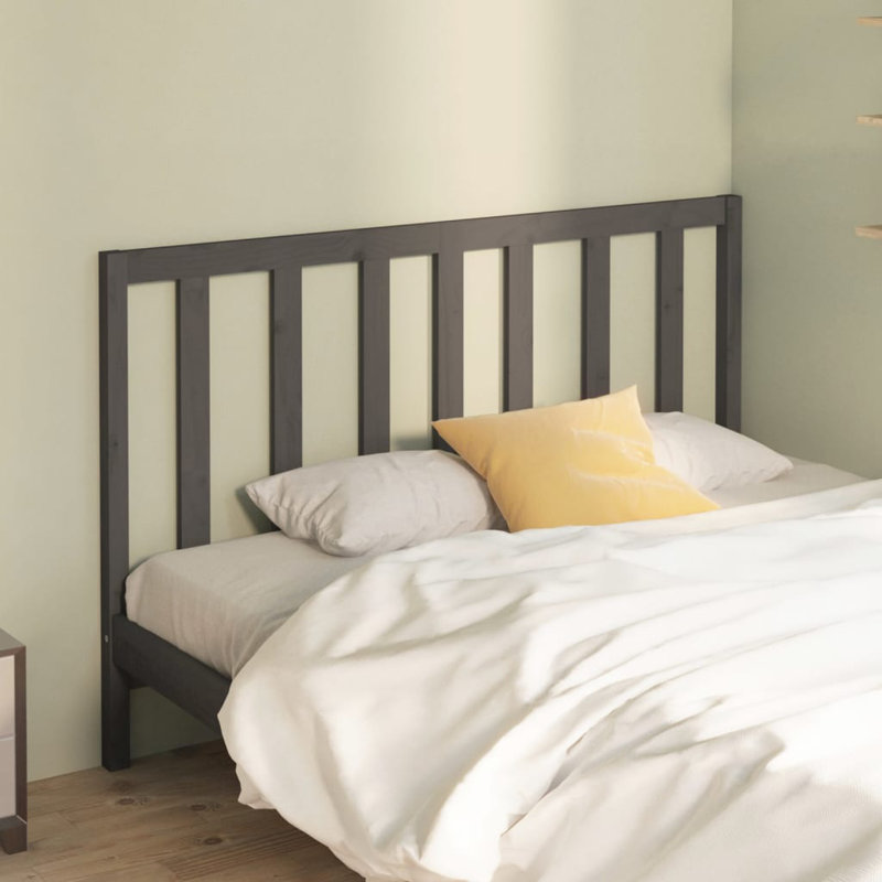 Brookview Solid Wood Headboard, Grey, 100 x 156cm