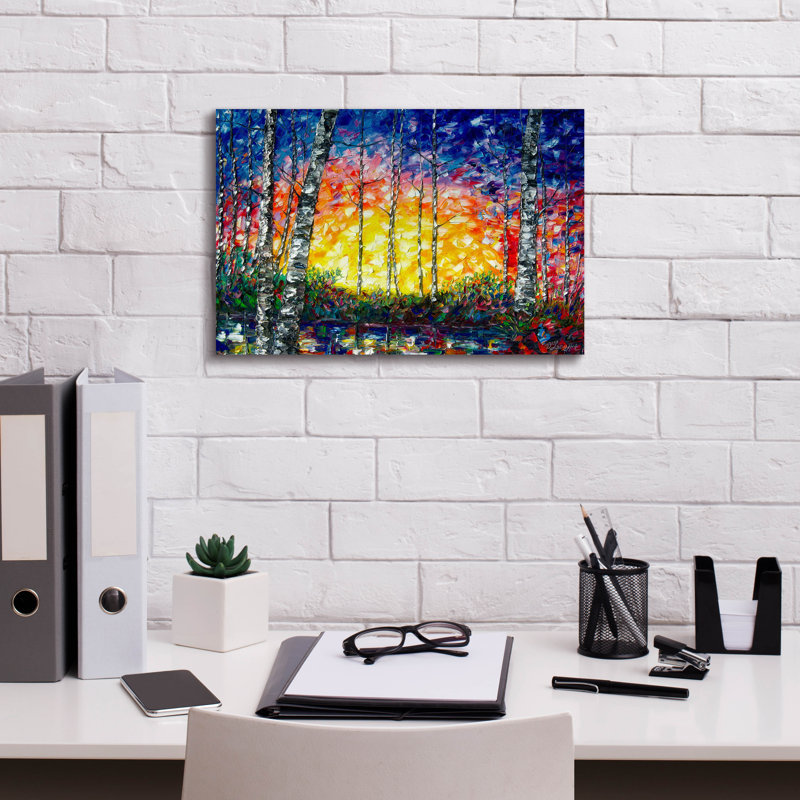 «Morning Breaks» par Lena Owens, H 12 po x l 18 po x P 0,75 po