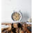 Analogue Metal Tabletop Clock with Alarm in White