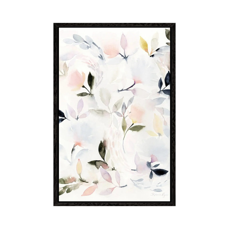 Poetic 1 Piece Wall Art on Canvas, 101.6 cm H x 66.04 cm W, Black Framed