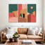 Architecture «Abstract Summer Home Canvas Print» sur-98864144