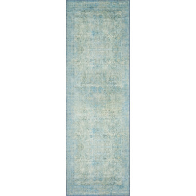 Tapis oriental turquoise Dereck