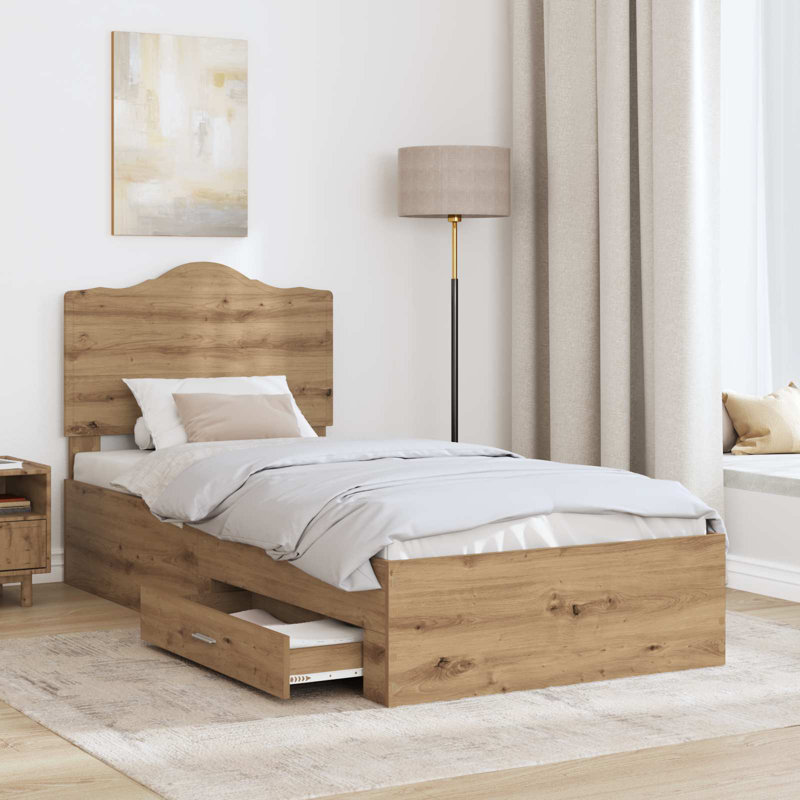 Bed, Artisan Oak, Single (3')