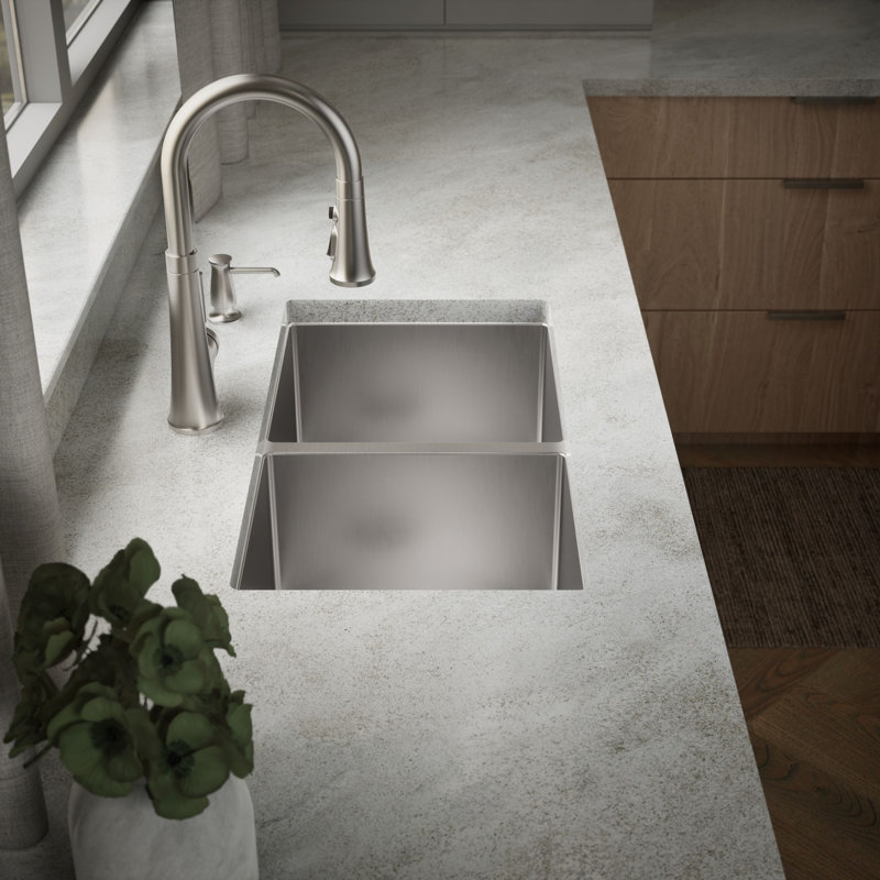 Strive 29-1/2 In. Undermount Double-Bowl Kitchen Sink
