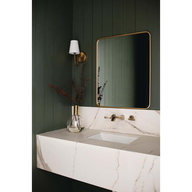 Stryke Wall Mounted Bathroom Faucet Trim, Champagne Bronze