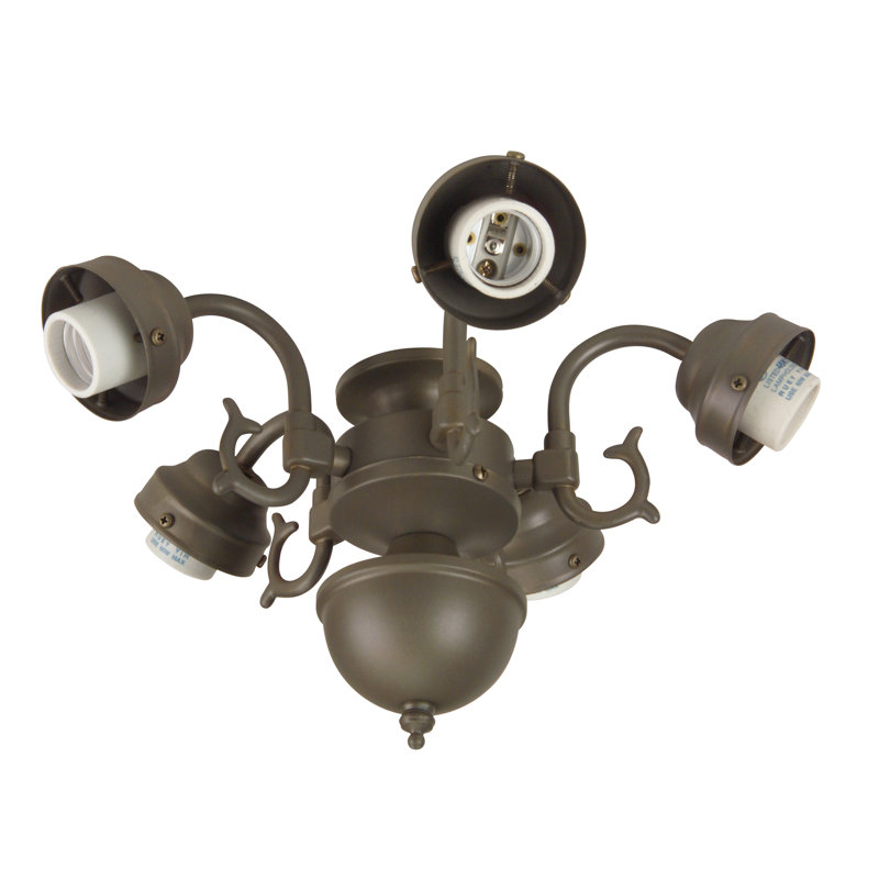 12.5'' 5 - Light Light Fitter, Aged Bronze