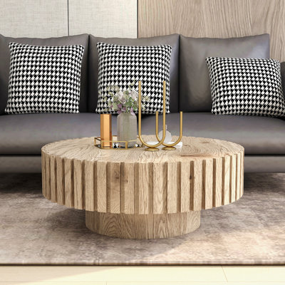 Table basse ronde moderne et minimaliste en acier inoxydable léger et luxueux, plateau en verre trempé noir pour espaces de vie élégants