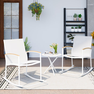 Ensemble de chaises berçantes d'extérieur