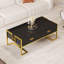 Table basse moderne moderne avec 4 tiroirs et base dorée de 47,3 po-1127754275